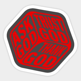 Jesus God Christian T-Shirt Sticker